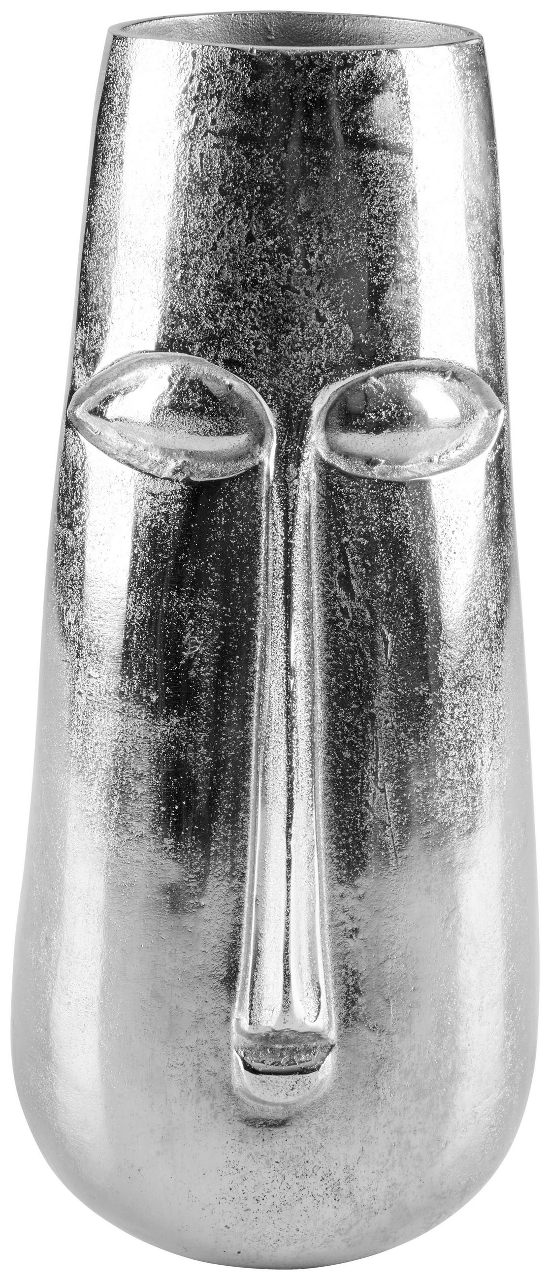 VAS 40 cm  - nickelfärgad, Design, metall (18/40/16cm) - Ambia Home