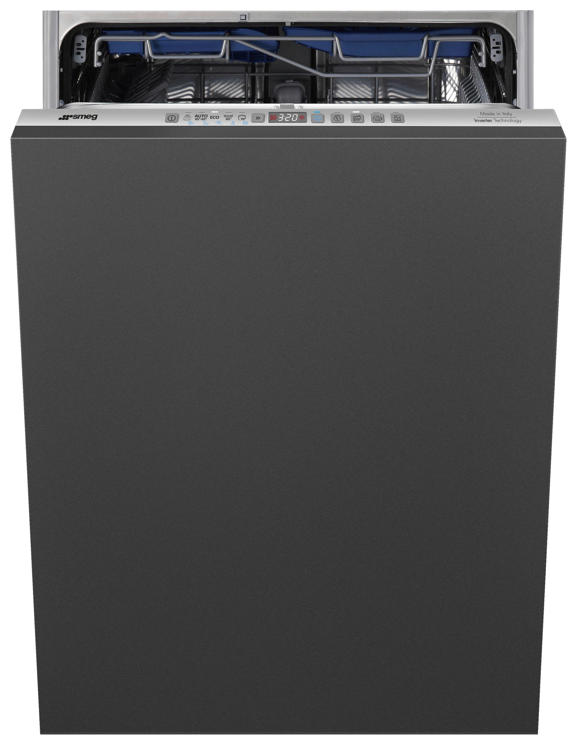GESCHIRRSPÜLER STL323BQLHDE - Edelstahlfarben, Basics, Metall (59,8/81,8/54,5cm) - SMEG