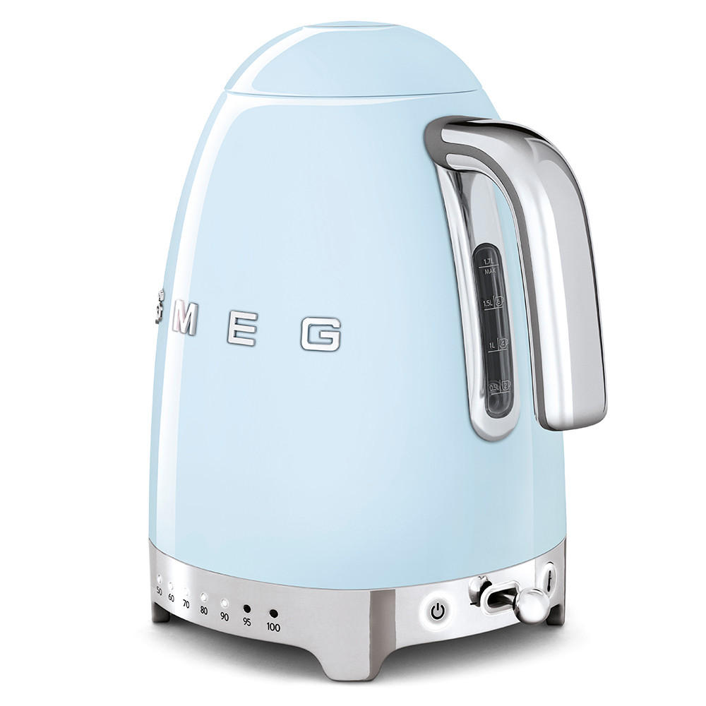 WASSERKOCHER 1,7 l  - Pastellblau, Design, Metall (22,30/28/17,10cm) - SMEG