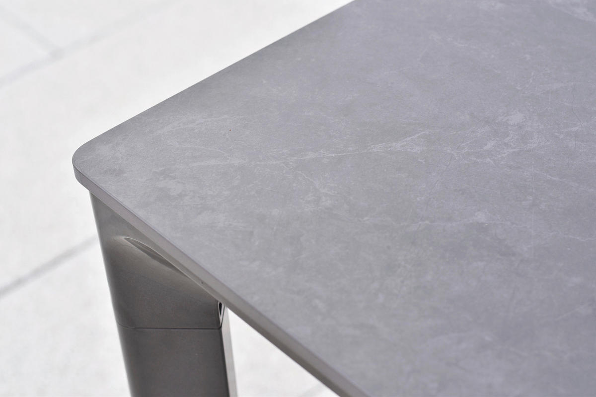 GARTENTISCHGRUPPE  - Graphitfarben/Naturfarben, KONVENTIONELL, Glas/Kunststoff - Gardenson