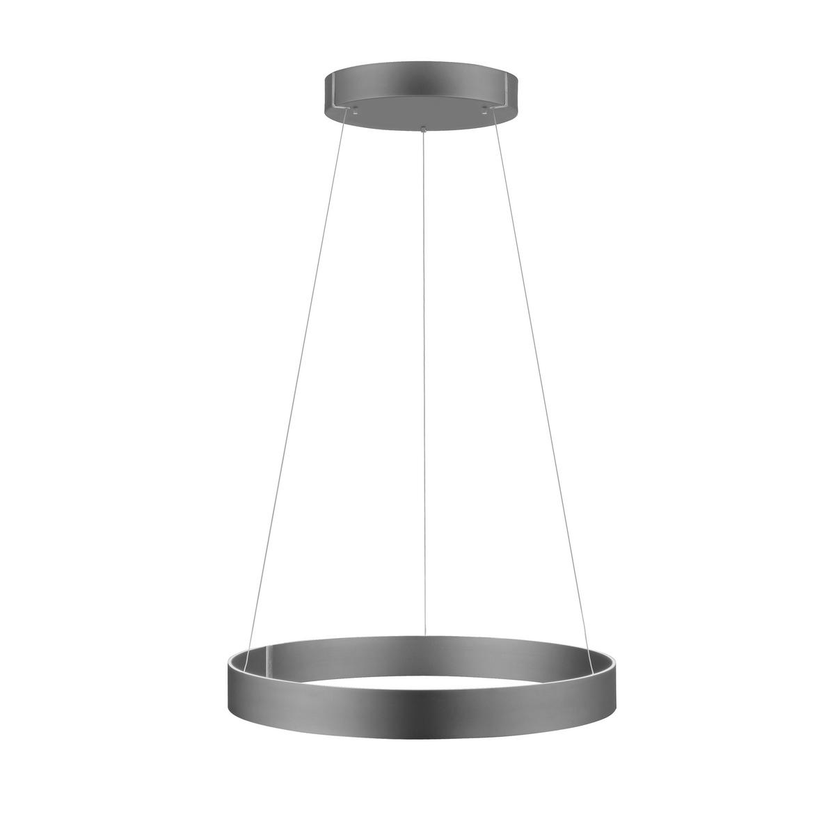 LED-HÄNGELEUCHTE Pure E-Clipse 70/350 cm   - Grau, Design, Kunststoff/Metall (70/350cm) - Neuhaus PURE