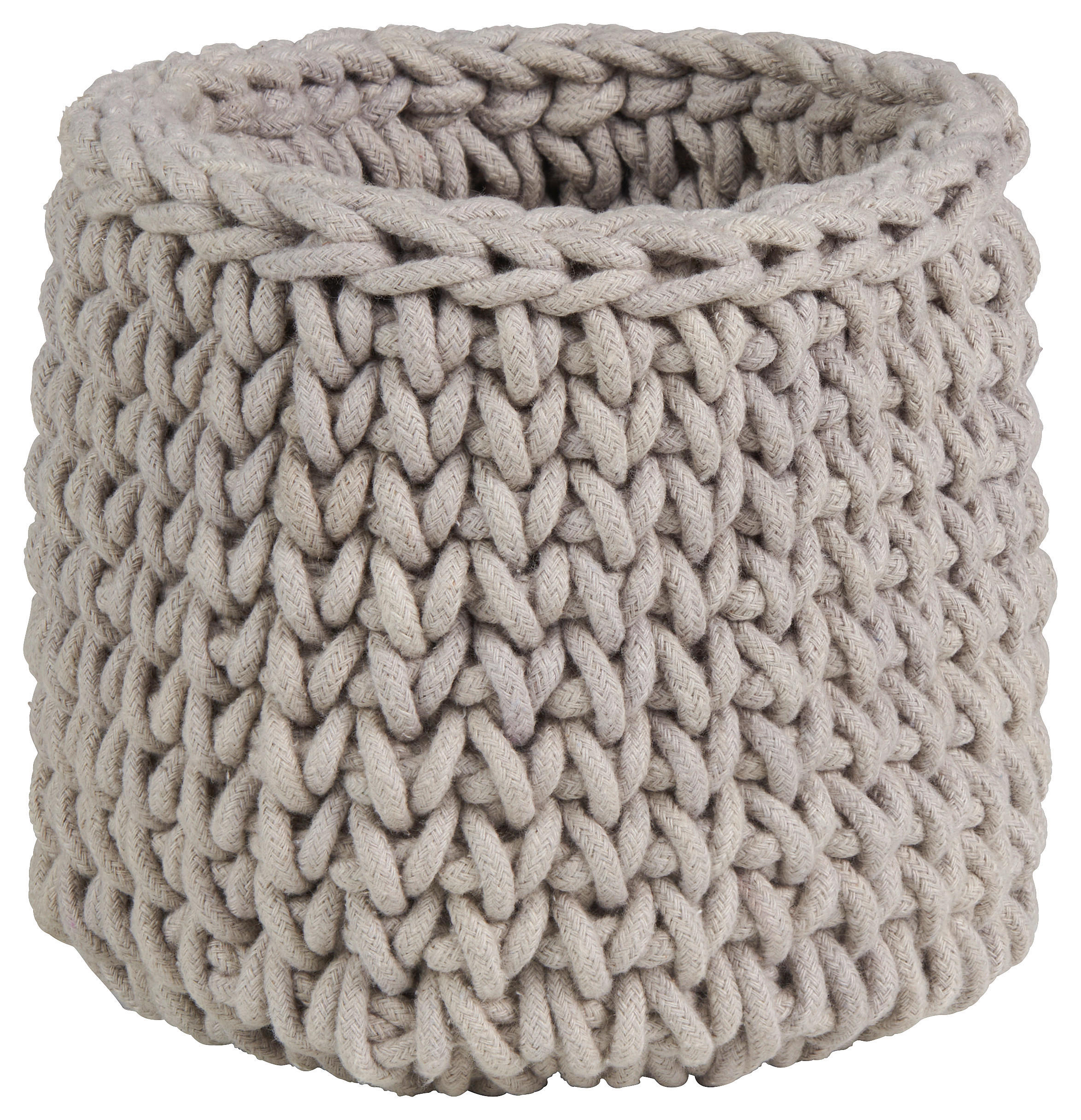 AUFBEWAHRUNGSKÖRBCHEN  18/18 cm    - Grau, Basics, Textil (18/18cm) - Patinio