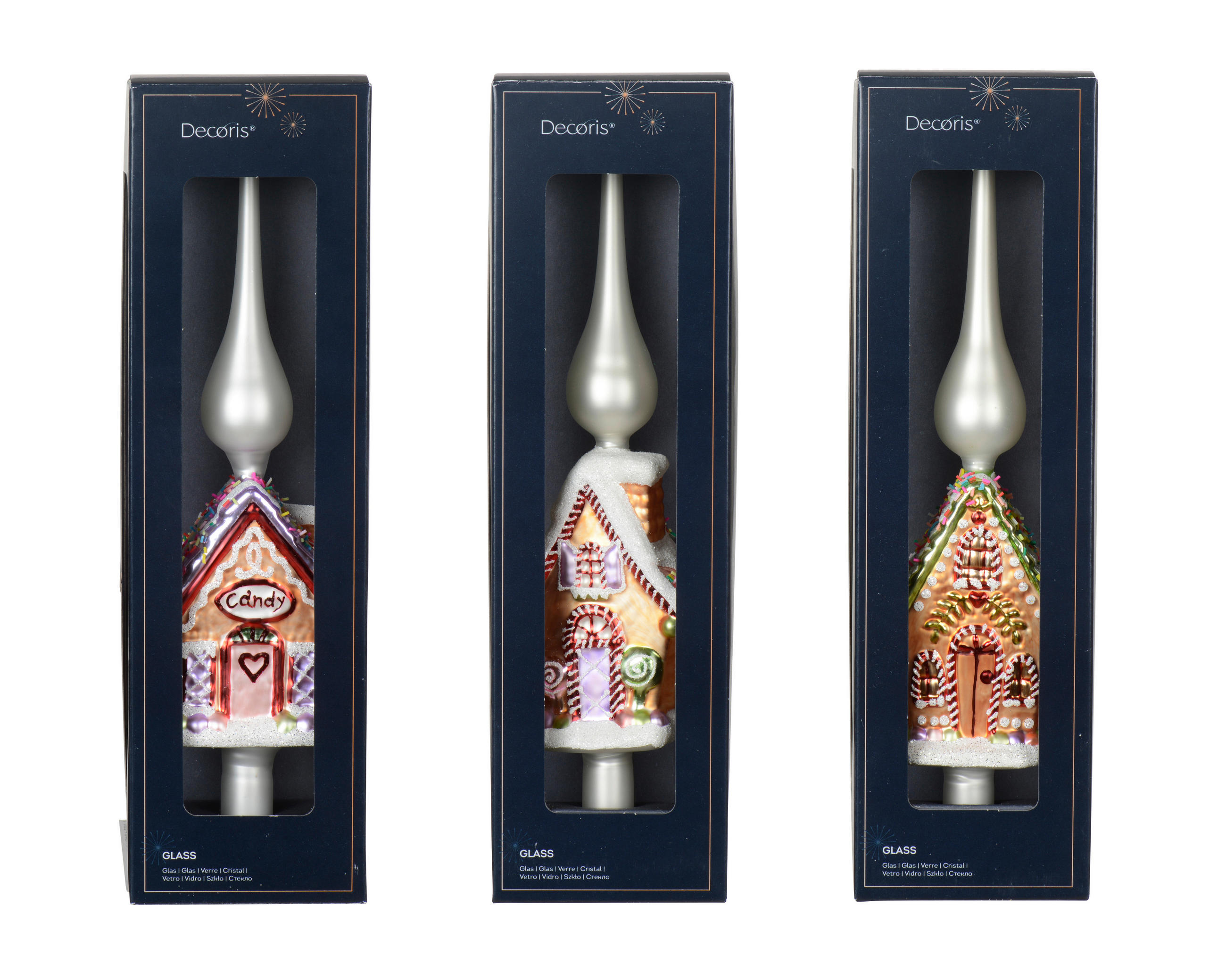 CHRISTBAUMSPITZE  - Multicolor, Basics, Glas (8.2/4.6/31cm)