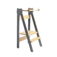 LERNTURM  - Naturfarben/Grau, Basics, Holz (38/90/40cm)