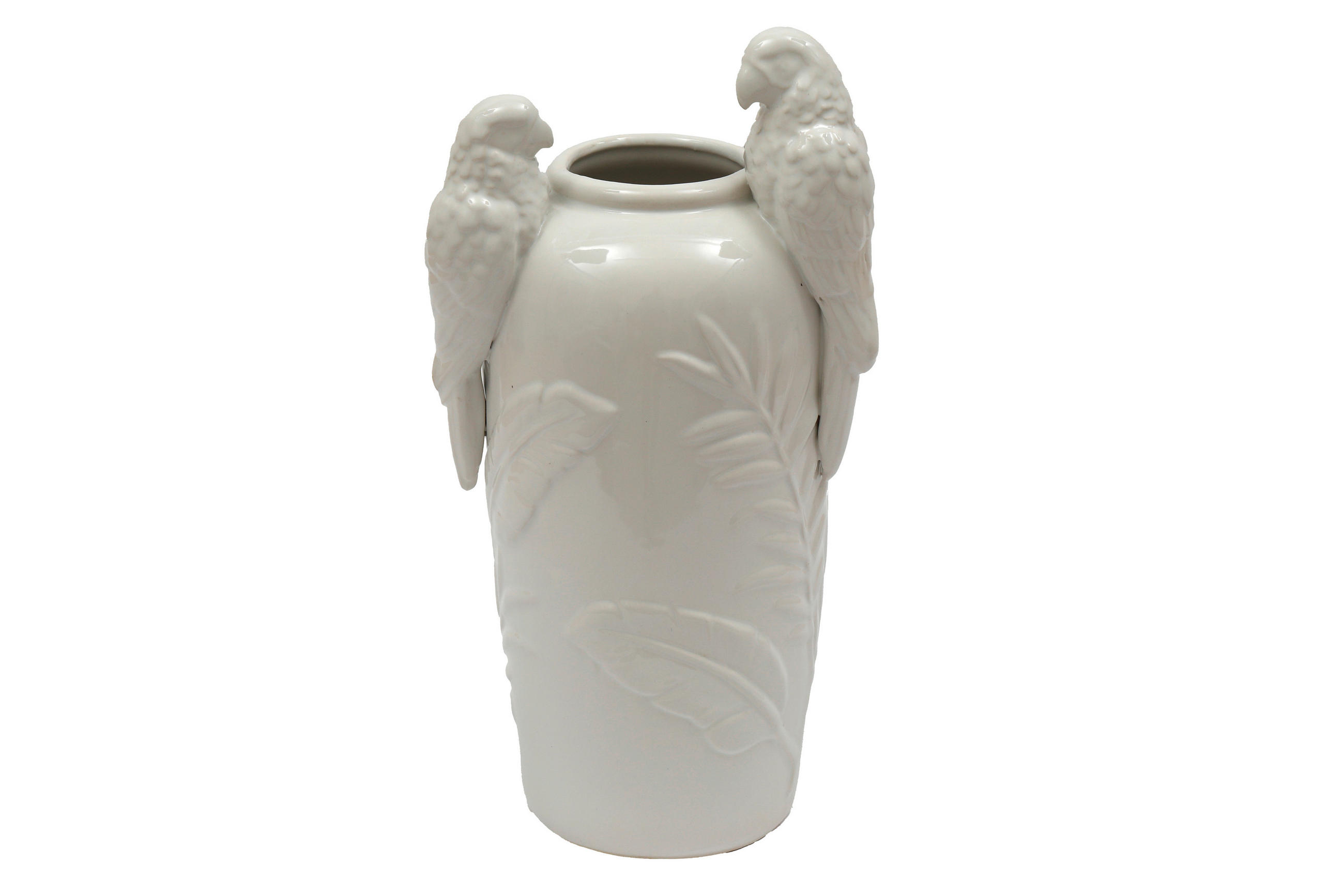 DEKORAČNÍ VÁZA, keramika,  - bílá, Basics, keramika (21/39/16.4cm)