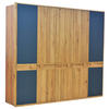 KLEIDERSCHRANK  in Eiche Artisan, Wildeiche  - Wildeiche/Eiche Artisan, KONVENTIONELL, Glas/Holz (256,8/225/58cm) - Linea Natura
