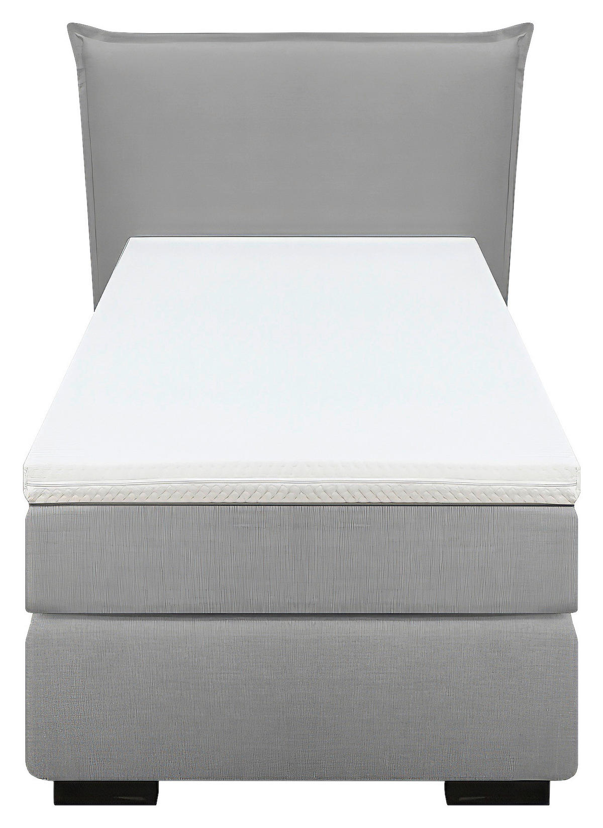 BOXSPRINGBETT 90/200 cm  in Anthrazit, Grau, Beige, Ecru  - Ecru/Anthrazit, MODERN, Karton/Holz (90/200cm) - MID.YOU