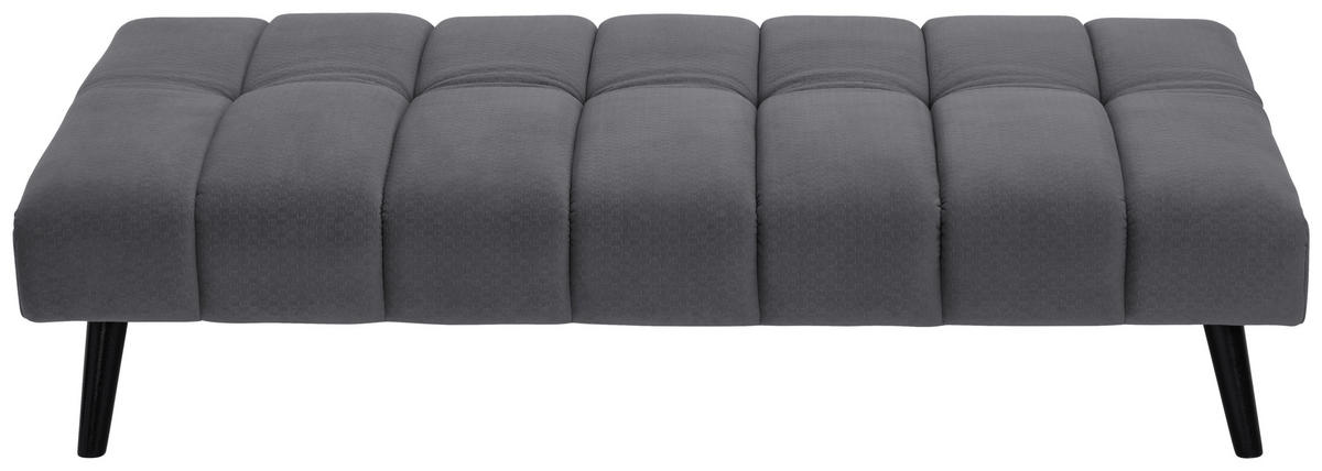 JUGEND- UND KINDERSOFA Flanell Dunkelgrau  - Dunkelgrau/Schwarz, MODERN, Holz/Textil (180/81/93cm) - P & B