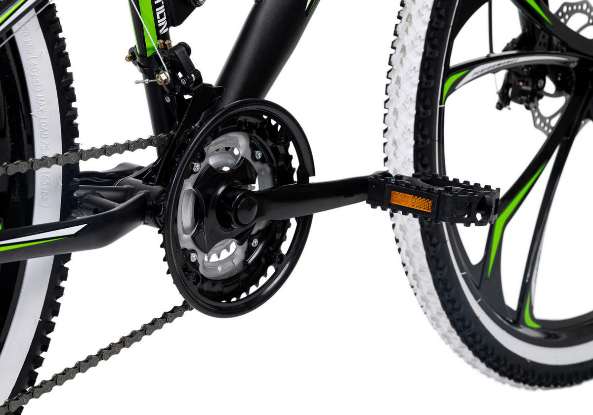 MOUNTAINBIKE 27,5 Zoll  - Schwarz/Grün, Basics, Metall - Atrigo
