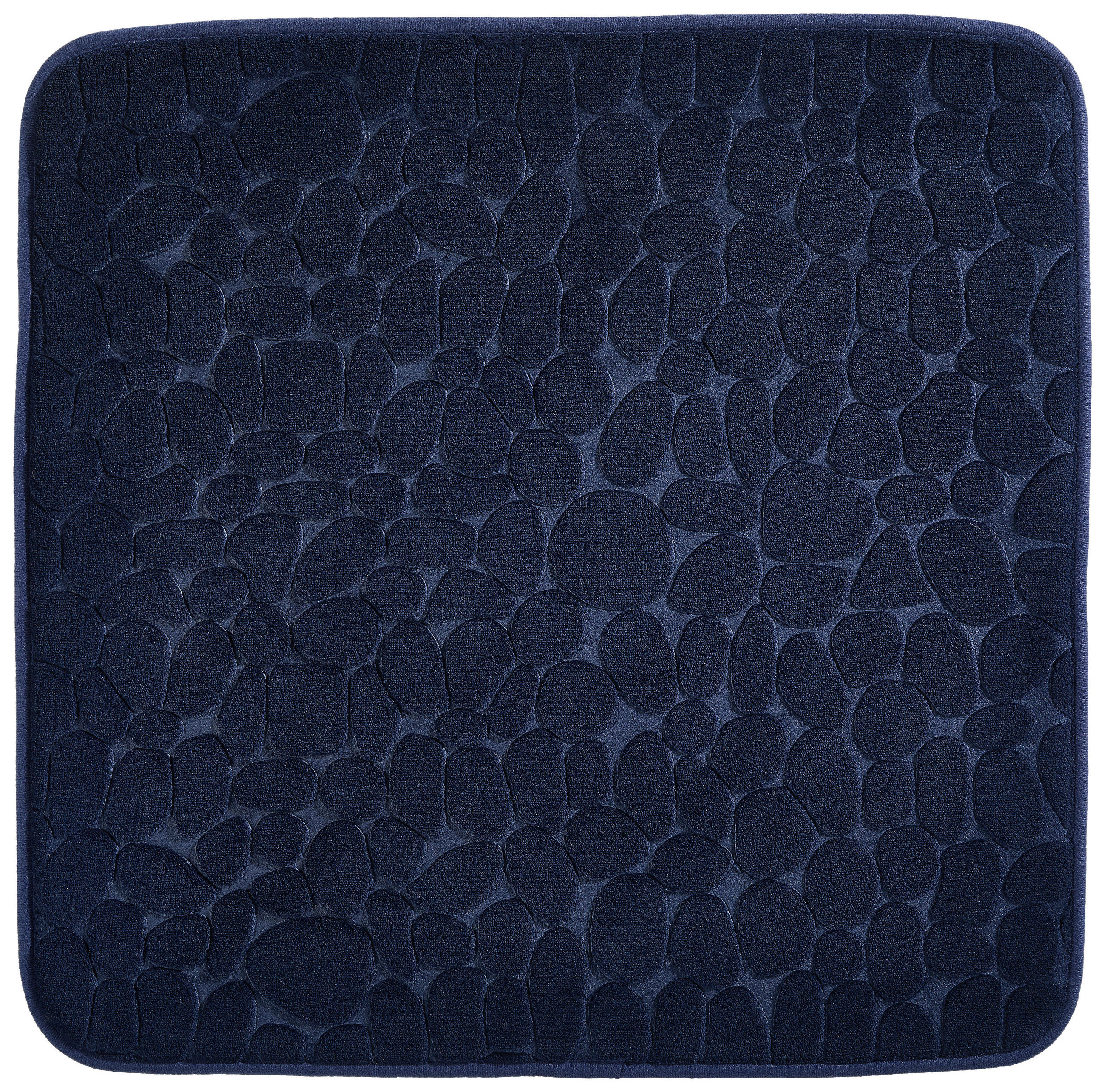 BADEMATTE Blau 60/60 cm  - Blau, Trend, Kunststoff/Textil (60/60cm) - Esposa