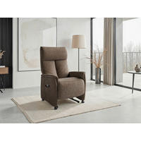RELAXSESSEL in Textil Braun  - Schwarz/Braun, Basics, Kunststoff/Textil (76/119/84cm) - Sit & More