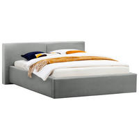 POLSTERBETT 140/200 cm  in Grau  - Grau, Basics, Textil (140/200cm) - Boxxx