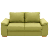 SCHLAFSOFA Chenille Limette  - Eiche Bianco/Limette, KONVENTIONELL, Holz/Textil (196/90/100cm) - Beldomo Style