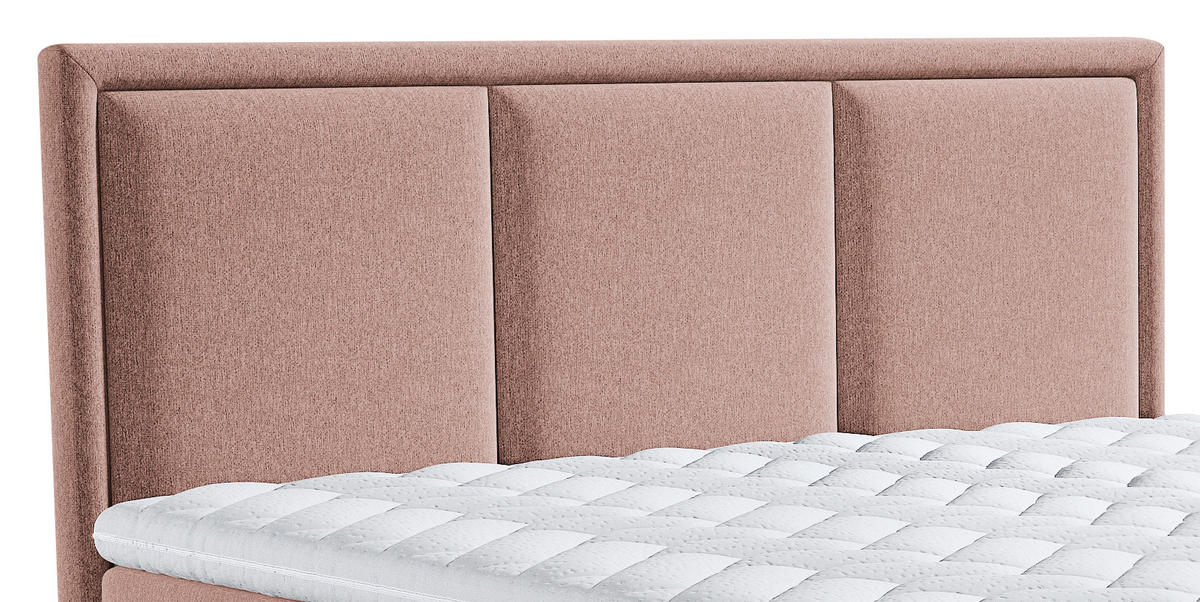 BOXSPRINGBETT 160/200 cm  in Altrosa  - Altrosa, Design, Kunststoff/Textil (160/200cm) - MID.YOU