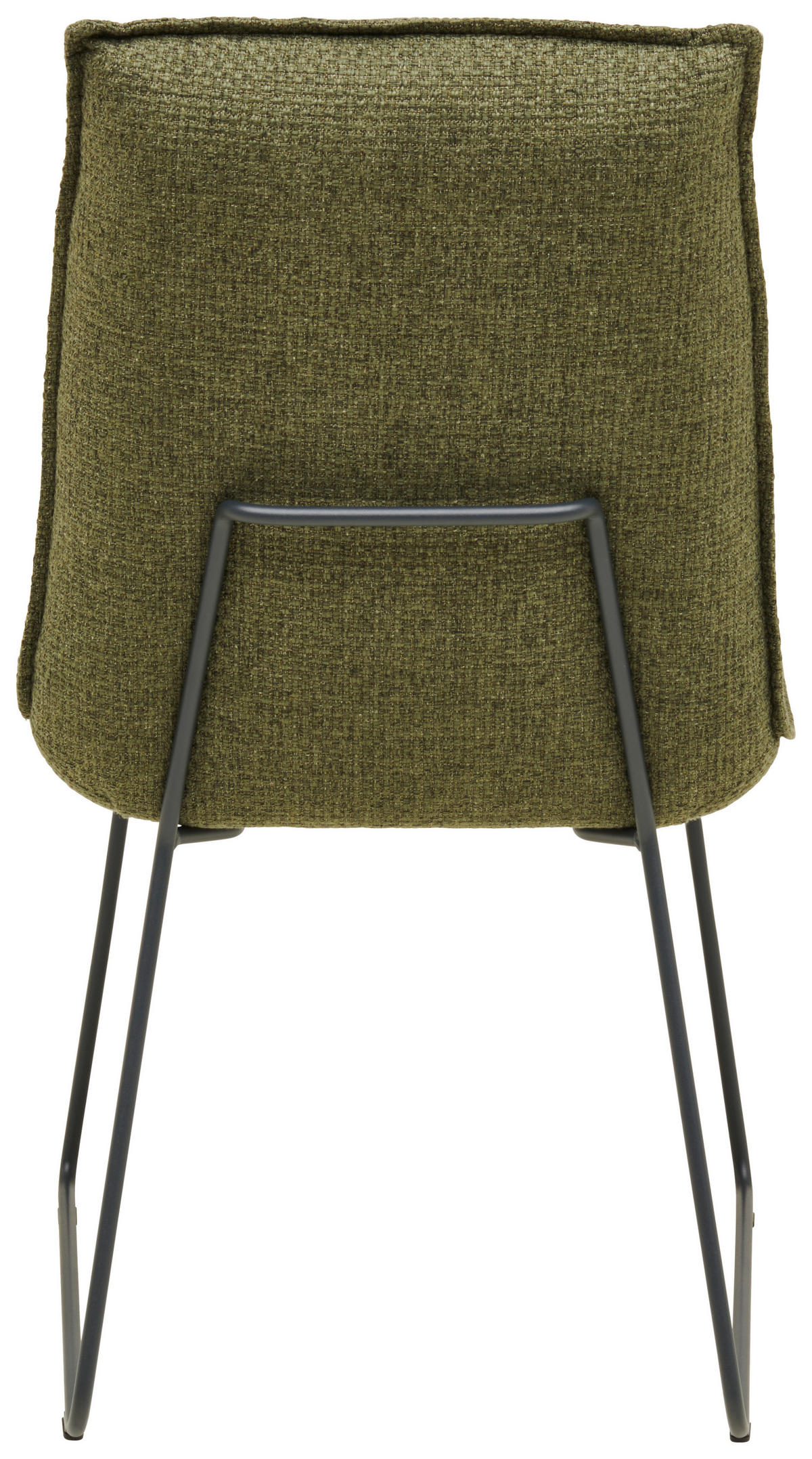 STUHL - Graphitfarben/Grün, Design, Textil/Metall (52/85/66cm) - Cassando