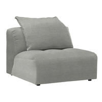 SESSEL in Webstoff Grau, Hellgrau  - Hellgrau/Schwarz, Modern, Kunststoff/Textil (98/77/108cm) - Stylife