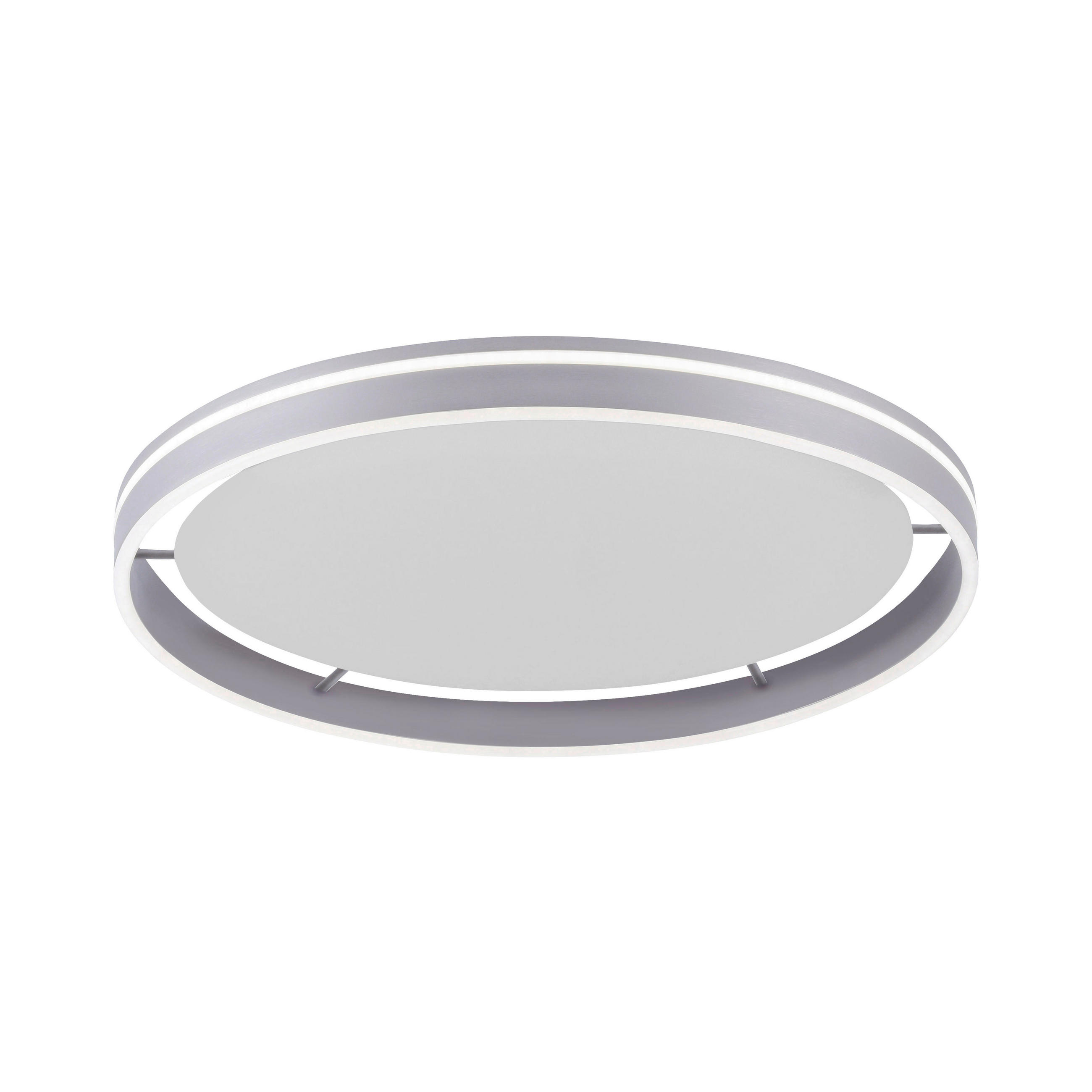 LED-DECKENLEUCHTE  Smart   - Silberfarben, Design, Glas/Kunststoff (59/59cm) - Paul Neuhaus