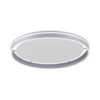 STROPNÍ LED SVÍTIDLO, 59/59 cm  - barvy stříbra, Design, kov/plast (59/59cm)