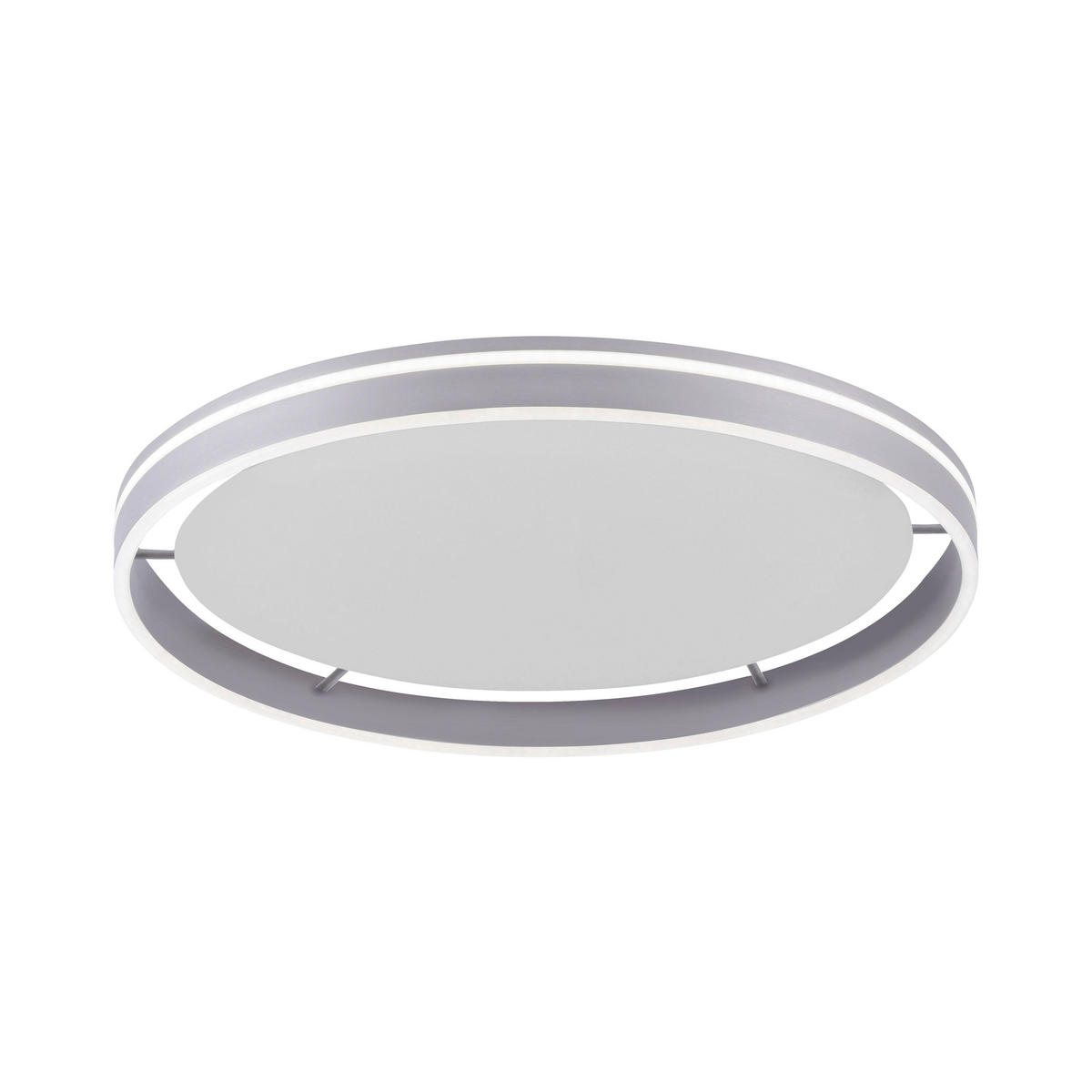 STROPNÍ LED SVÍTIDLO, 59/59 cm  - barvy stříbra, Design, kov/plast (59/59cm)