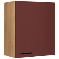 KÜCHENOBERSCHRANK 60/72/35 cm  in Rot, Eichefarben  - Eichefarben/Rot, MODERN, Holzwerkstoff/Metall (60/72/35cm) - Nobilia
