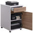 ROLLCONTAINER Sonoma Eiche, Weiß - Weiß/Sonoma Eiche, Design, Holzwerkstoff/Kunststoff (45/76/60cm) - CARRYHOME