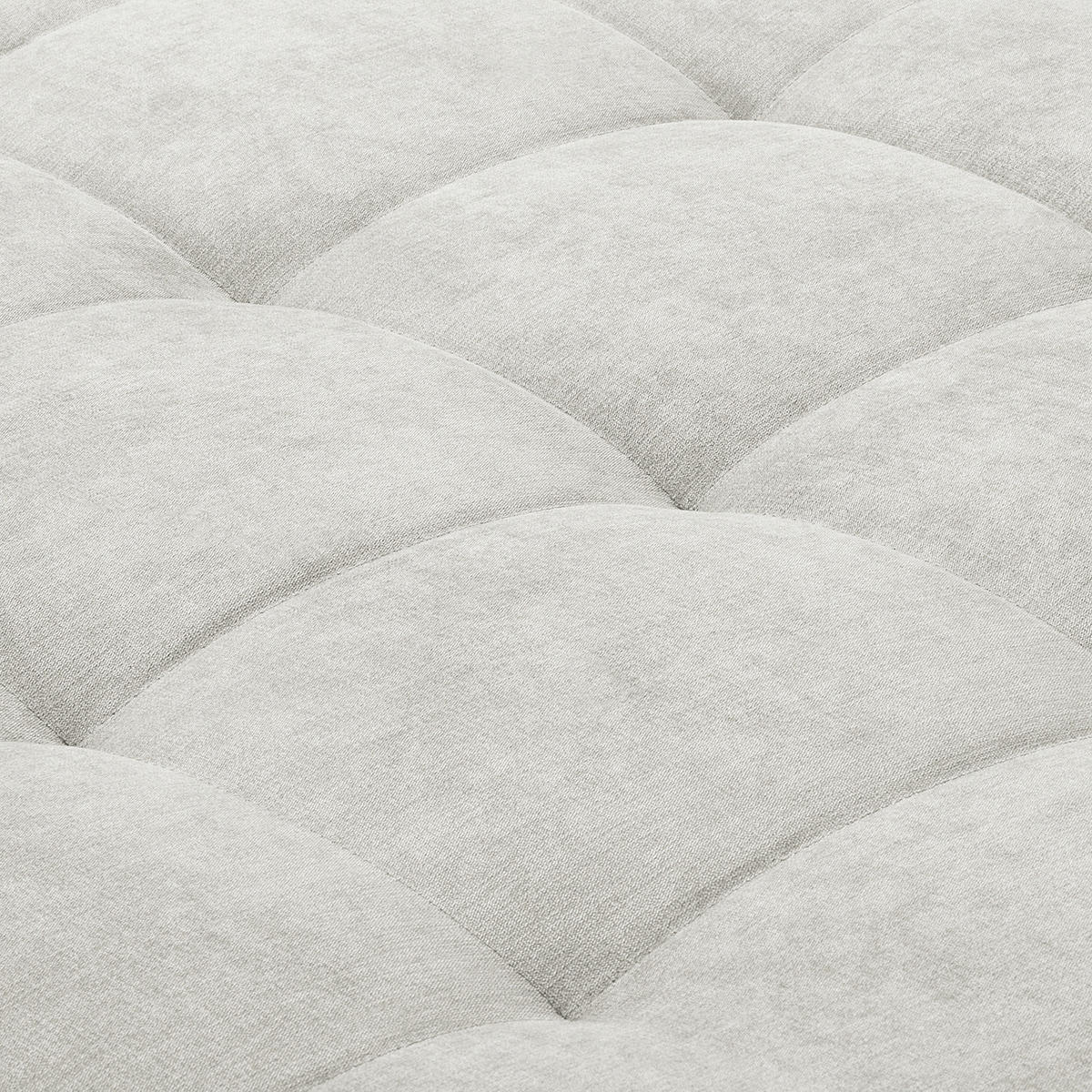 ECKSOFA Naomi Creme Mikrofaser Rückenkissen  - Creme/Schwarz, Design, Kunststoff/Textil (284/243cm) - P & B