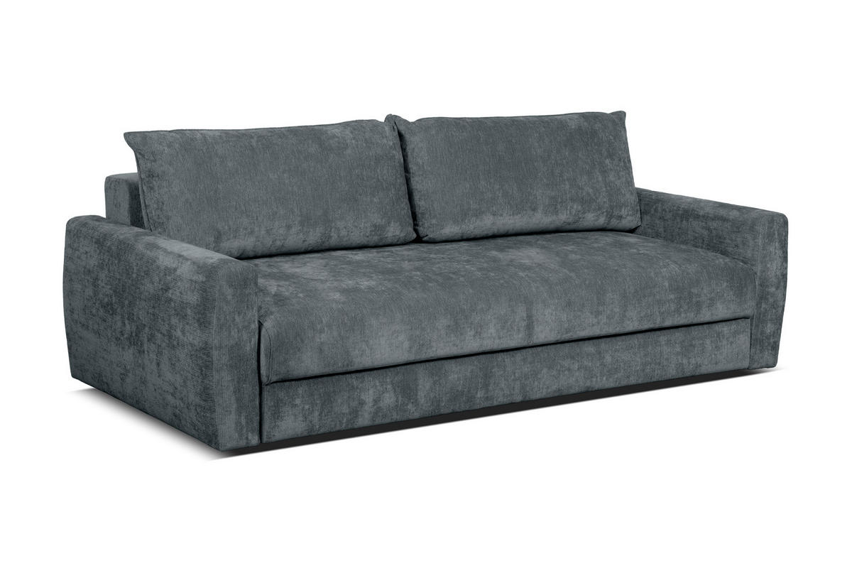 SCHLAFSOFA Chenille Dunkelgrau  - Dunkelgrau, Design, Textil (238/90/116cm) - Livetastic