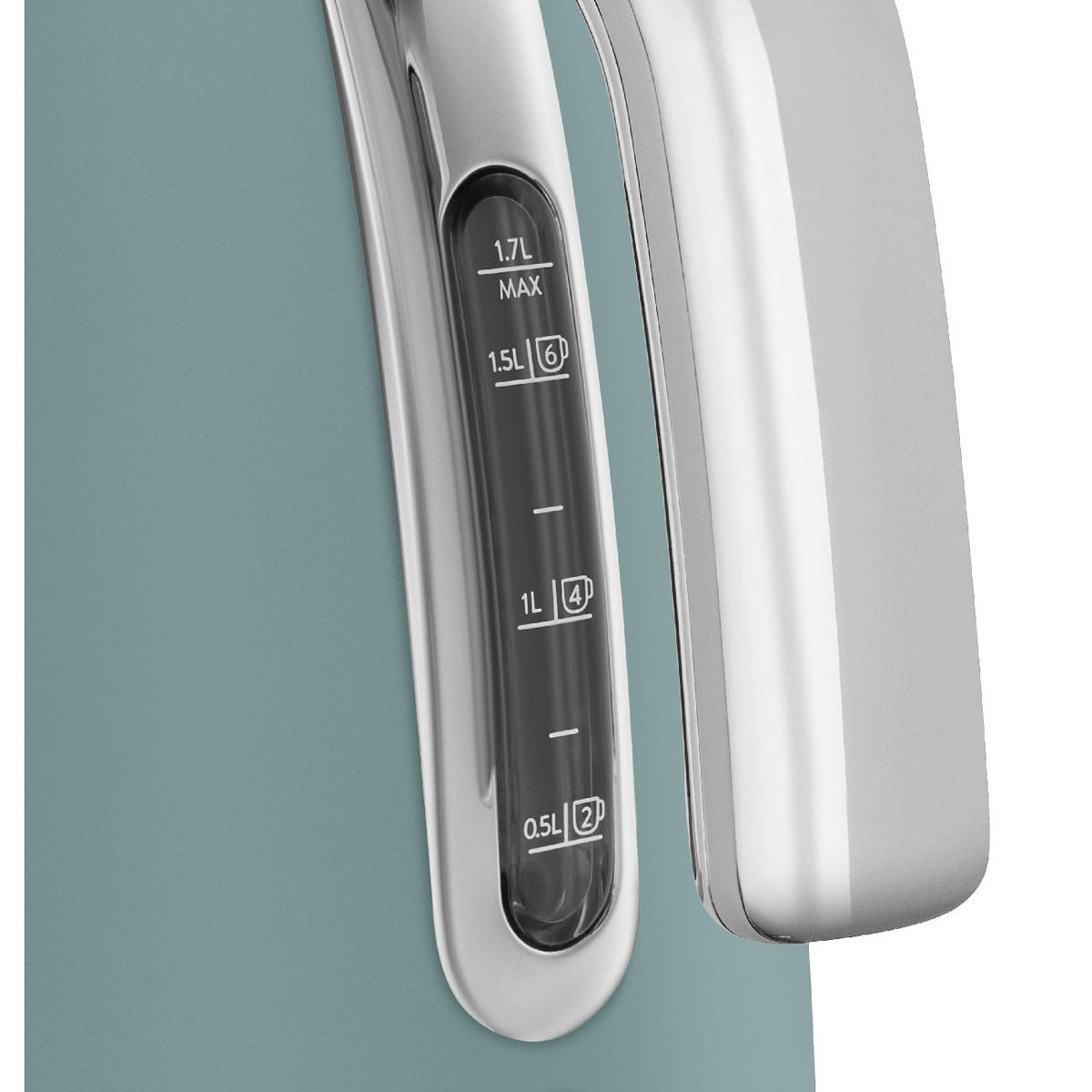 WASSERKOCHER 1.7 l  - Grün, Basics, Metall (26,6/24,8/17,1cm) - SMEG