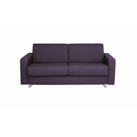 SCHLAFSOFA Flachgewebe Violett  - Chromfarben/Violett, KONVENTIONELL, Textil/Metall (195/84/100cm) - Bali