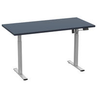 SKRIVBORD 110/50/71 cm  i antracit, silver  - silver/antracit, Design, metall/trämaterial (110/50/71cm) - MID.YOU