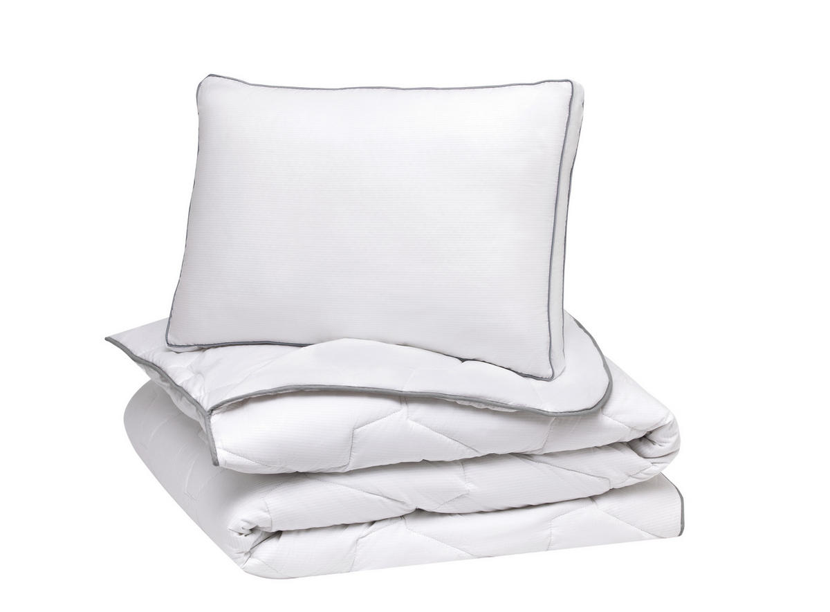 KOPFPOLSTER   - Weiß, Basics, Textil (80/80/12,4cm) - Yatas