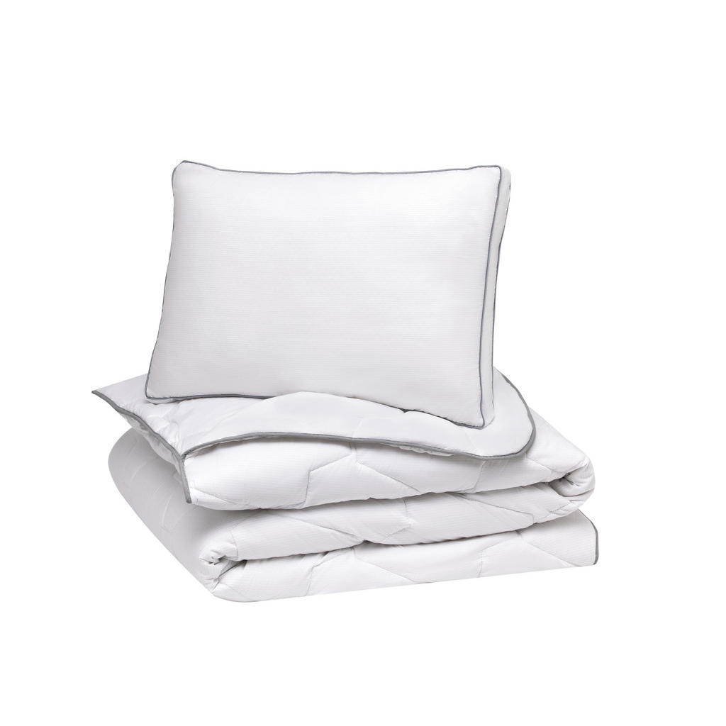 Thumbnail - Yatas Kopfkissen, Weiß, Textil, Füllung: Polyester, 80x80x12.4 cm, Oeko-Tex® Standard 100, Made in Turkey, strapazierfäh...