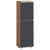 MIDISCHRANK 40/130/35 cm  - Eiche Wotan/Grau, MODERN, Holzwerkstoff (40/130/35cm) - Held