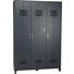 SCHRANK in massiv Kiefer Dunkelgrau - Dunkelgrau, Trend, Holz/Metall (123/186/40cm) - Carryhome SCHRANK in massiv Kiefer Dunkelgrau - Dunkelgrau, Trend, Holz/Metall (123/186/40cm) - Carryhome