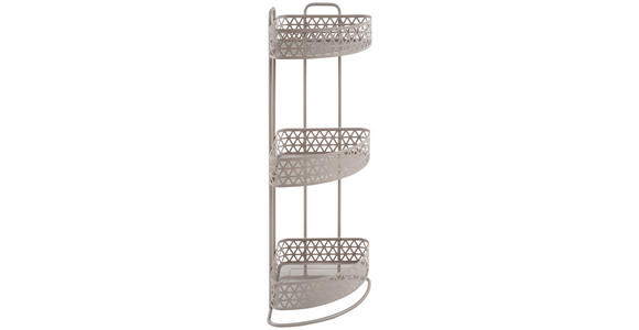 AUFBEWAHRUNGSREGAL 30,5/70,5 cm     - Taupe, Trend, Metall (30,5/70,5cm) - Homeware