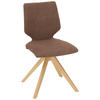 STUHL Struktur  - Eichefarben/Altrosa, Design, Holz/Textil (50/92/64cm) - Venjakob
