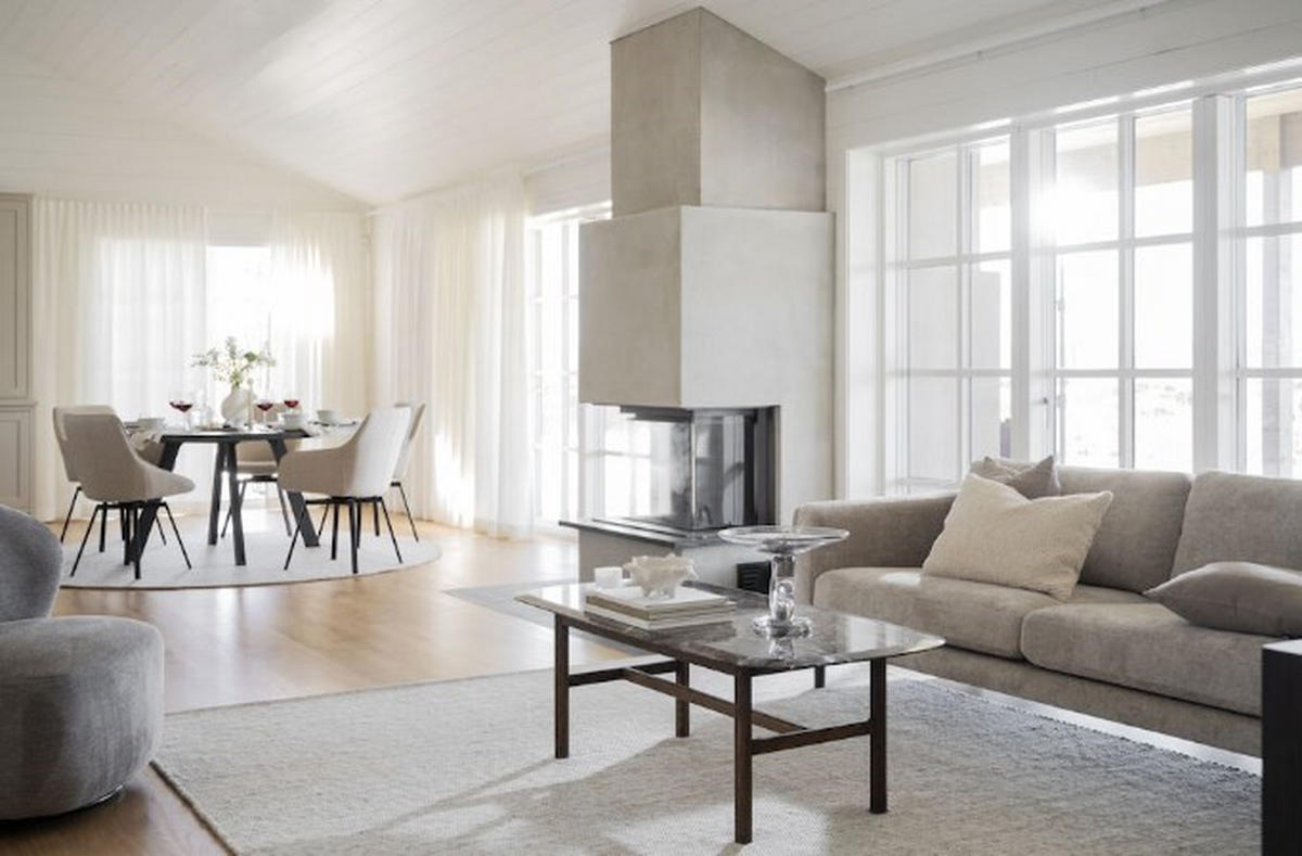 SOFFBORD i trä, sten 135/62/45 cm  - mörkbrun/naturfärgad, Klassisk, trä/sten (135/62/45cm) - Rowico