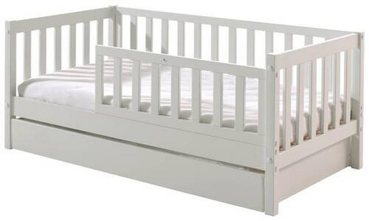 KINDER-/JUNIORBETT - Naturfarben/Weiß, MODERN, Holz (70/140cm) - MID.YOU
