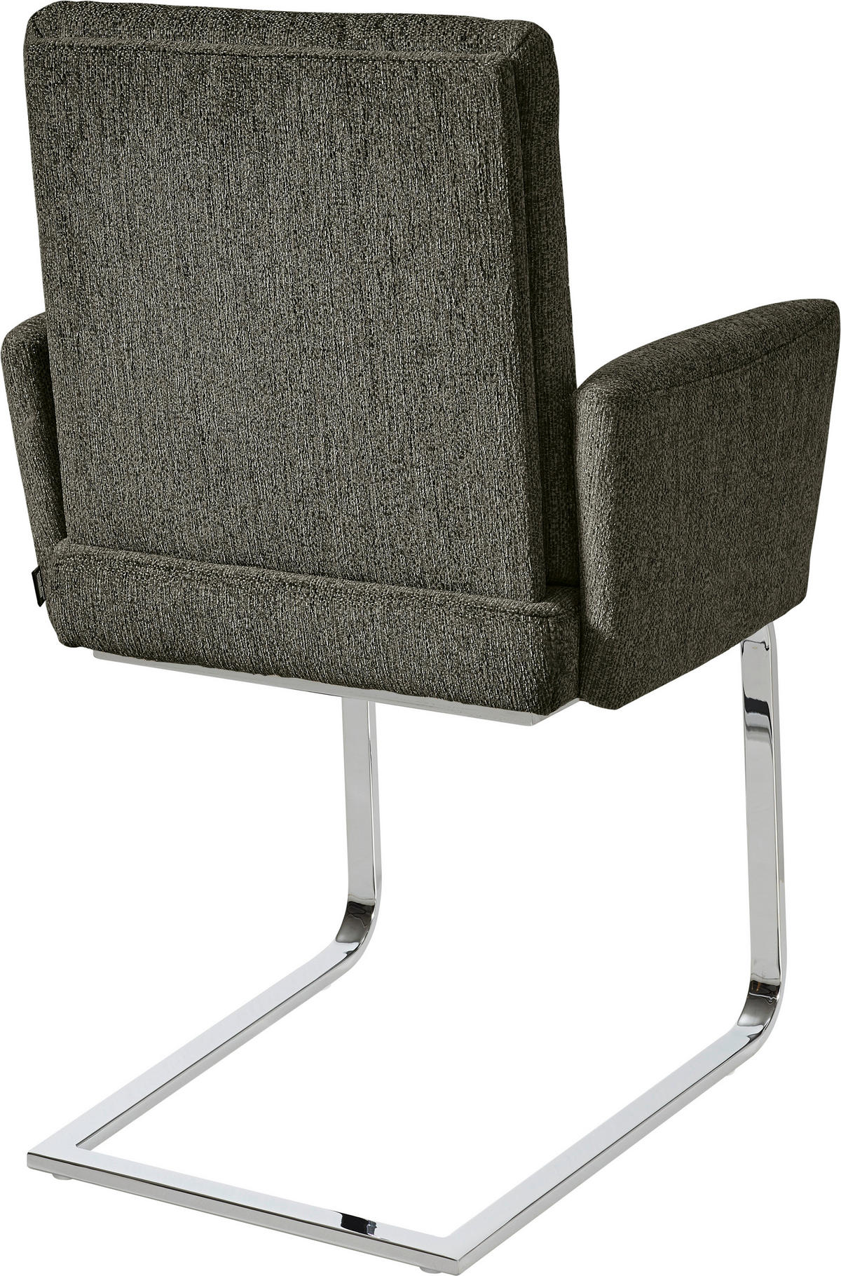ARMLEHNSTUHL  in Stahl Flachgewebe  - Chromfarben/Grün, Design, Textil/Metall (60/92/60cm) - Dieter Knoll