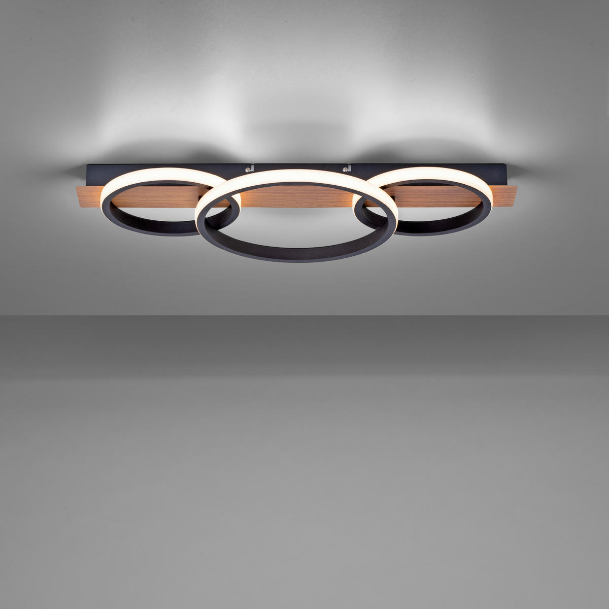 PLAFONIERĂ CU LED - Natur, plastic/metal (68/30/8cm)