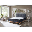 BOXSPRINGBETT 180/200 cm  in Dunkelblau  - Eichefarben/Dunkelblau, KONVENTIONELL, Holz/Textil (180/200cm) - Carryhome