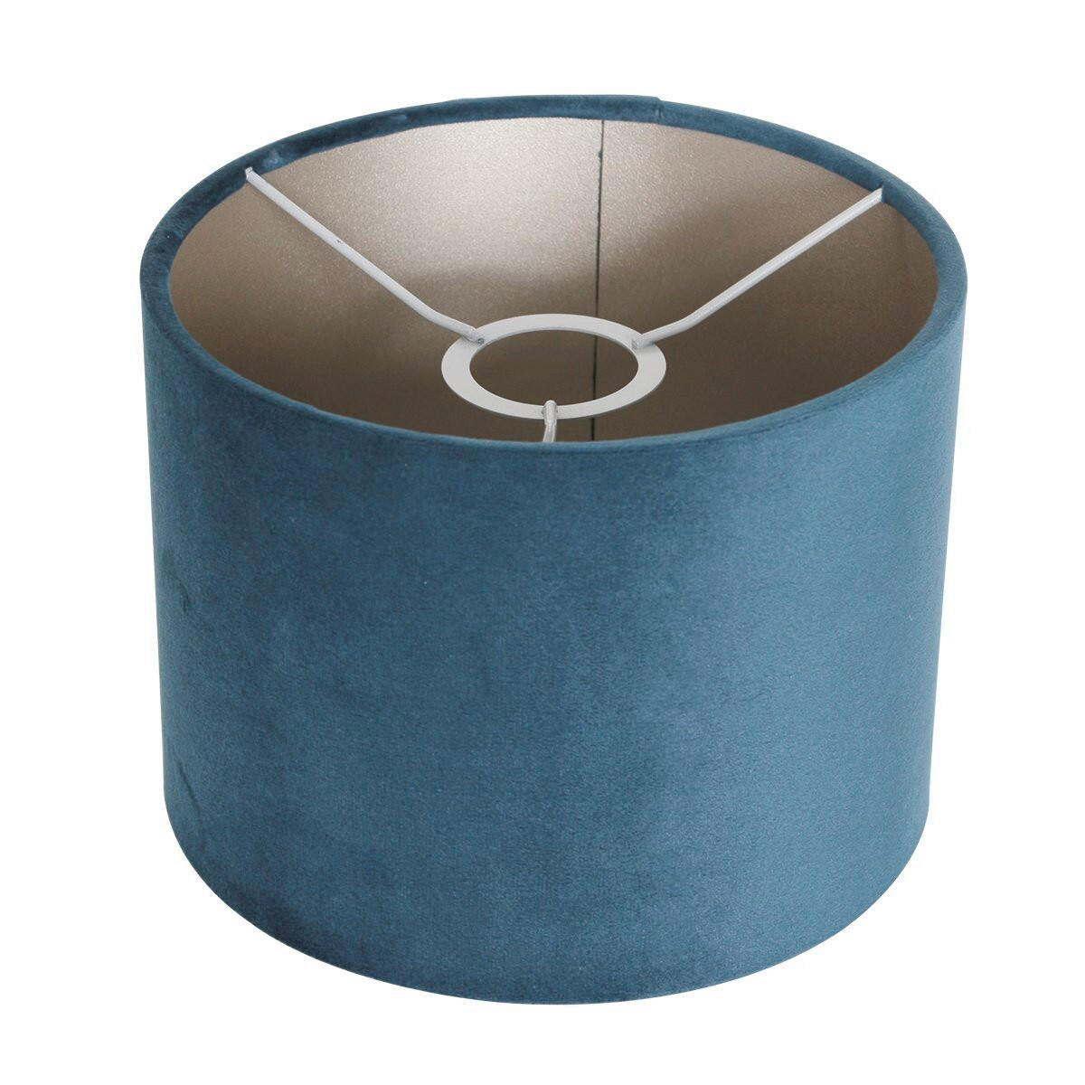 STEHLEUCHTE SPARKLED LIGHT 30/180/75 cm  - Blau/Schwarz, Trend, Leder/Metall (30/180/75cm)