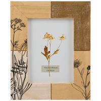 RÁM NA FOTOGRAFIE, 1 foto 13 cm x 18 cm - hnedá/čierna, Natur, drevo/sklo (20,5/25,5cm) - Ambia Home