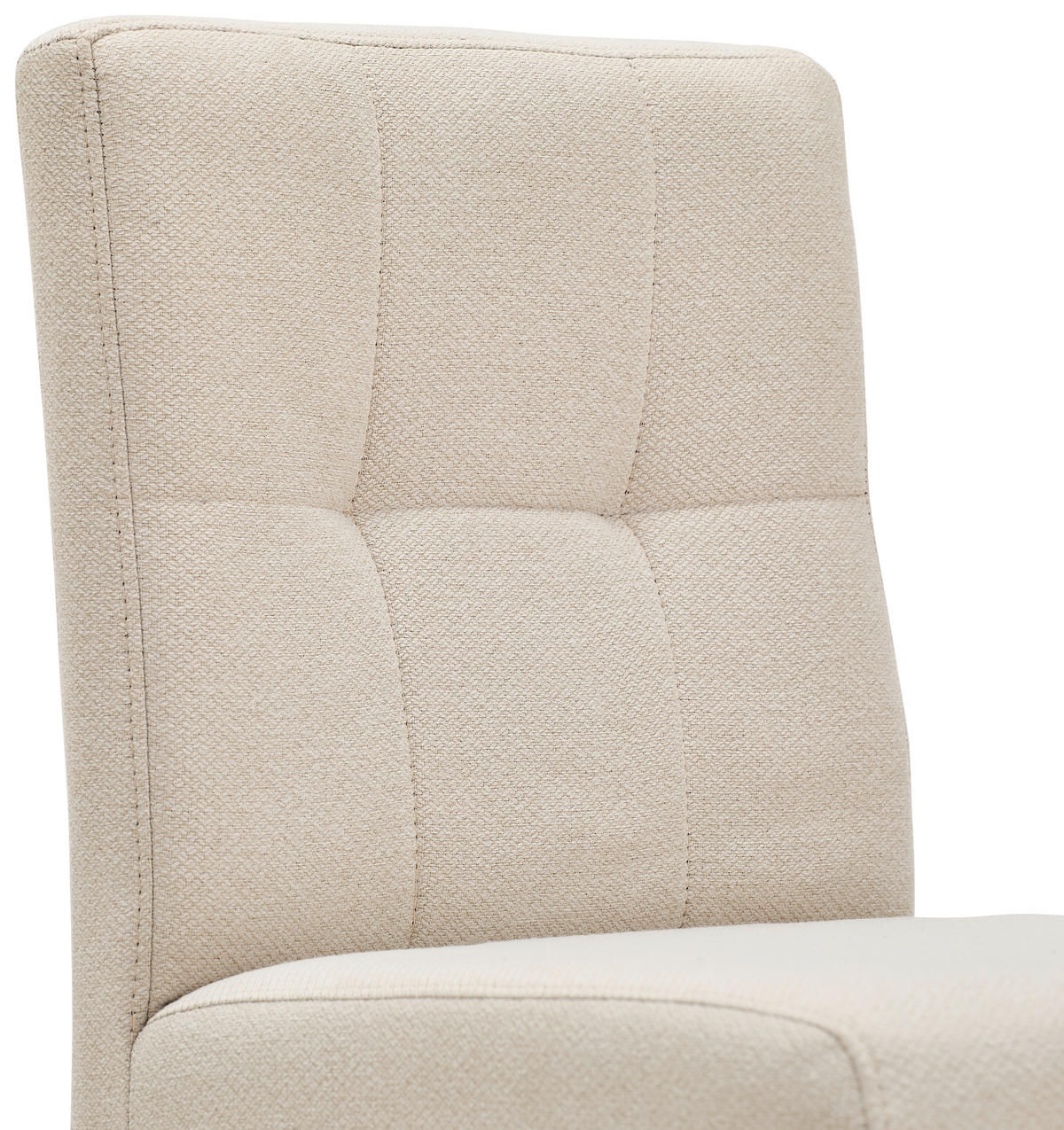 BARHOCKER Webstoff Schwarz, Beige Eisen Stoffauswahl  - Beige/Schwarz, Design, Textil/Metall (42/102/50cm) - home24