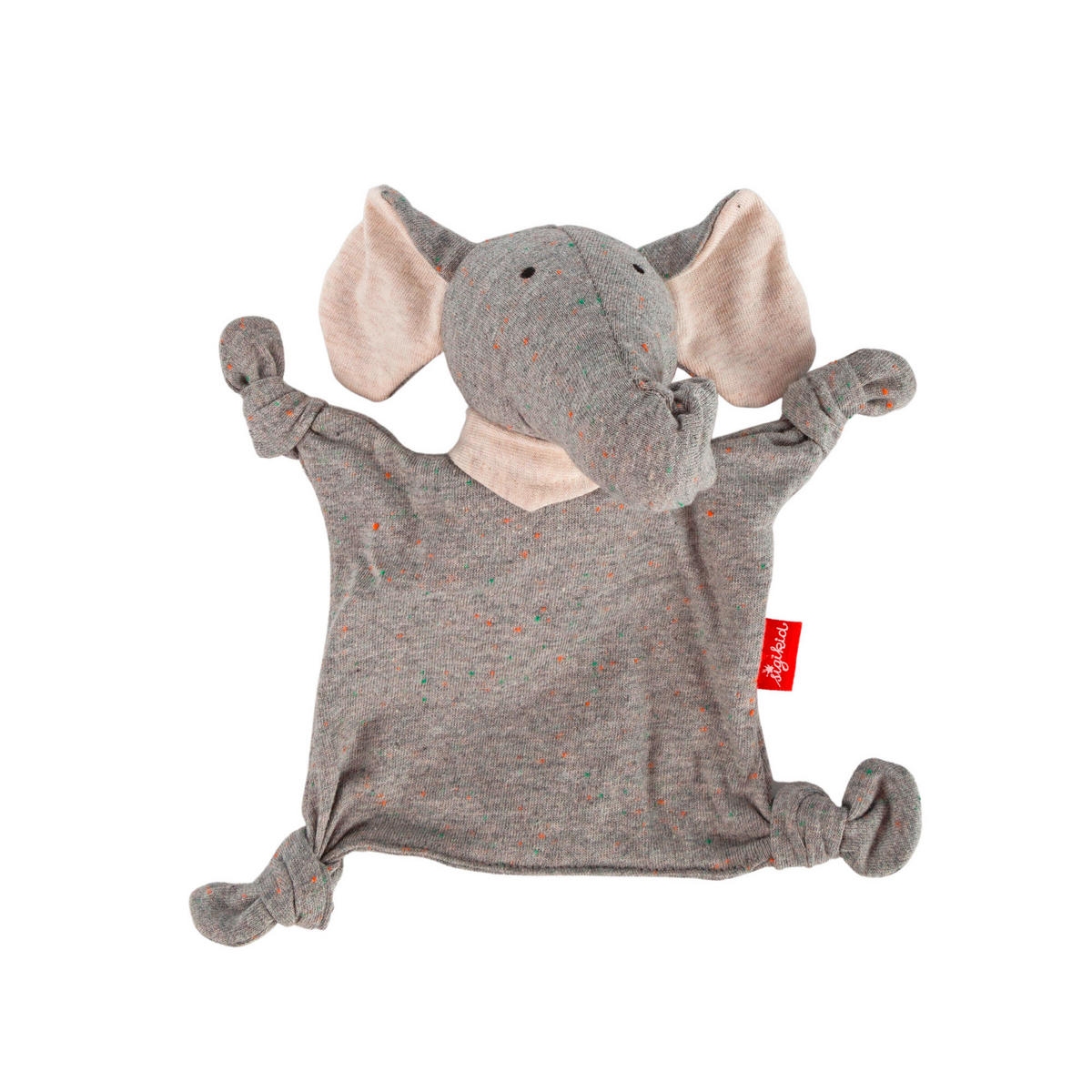 SCHMUSETUCH - Weiß/Grau, Basics, Textil (18/14/8cm) - Sigikid