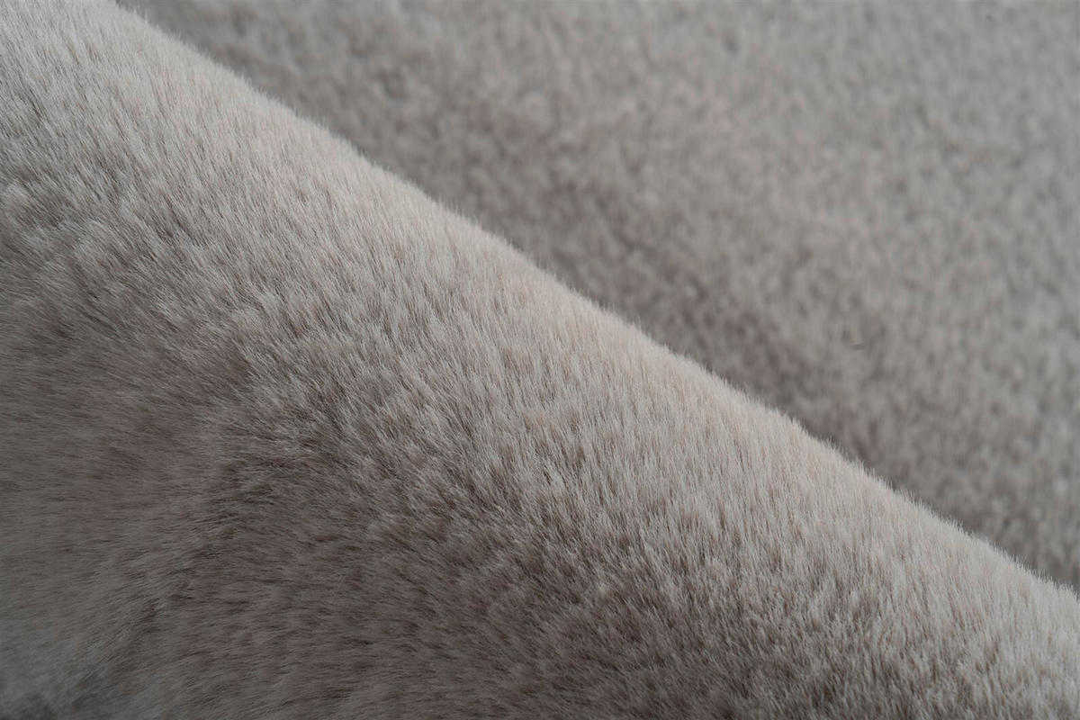 HOCHFLORTEPPICH 65/100 cm Rabbit Light 325 Hellgrau Hellgrau  - Hellgrau, KONVENTIONELL, Kunststoff/Textil (65/100cm)
