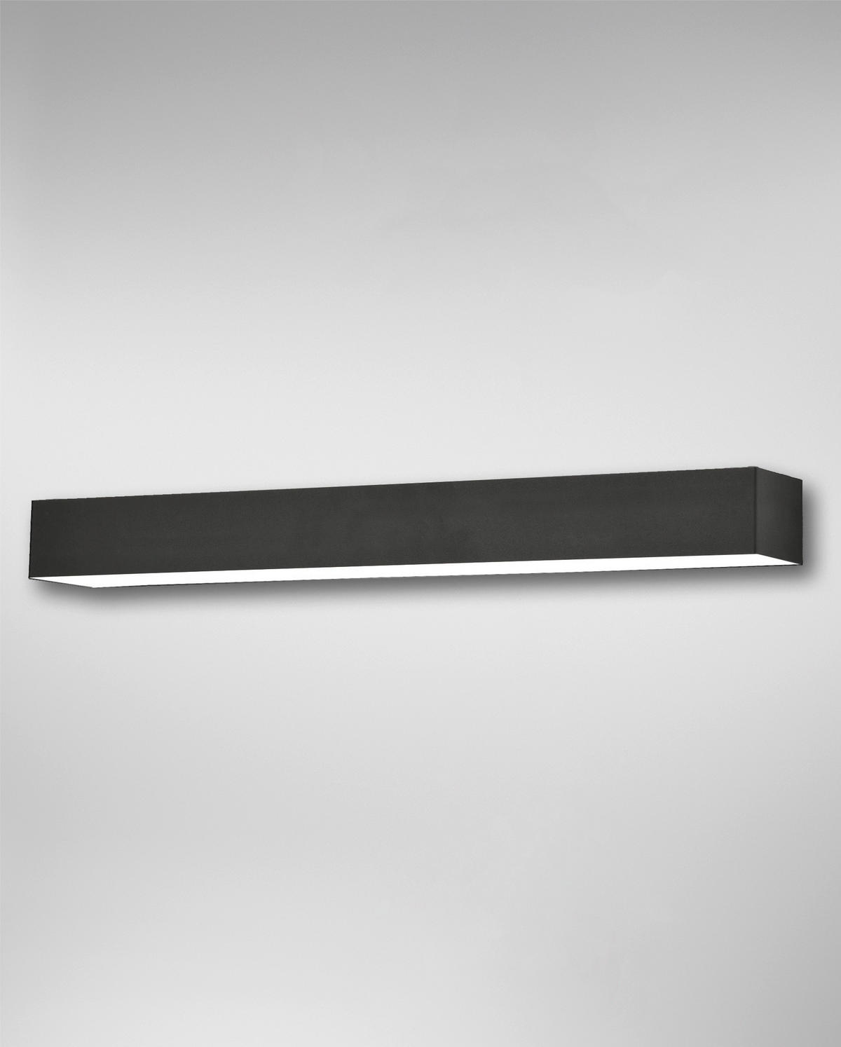 LED-WANDLEUCHTE 50.5/7/5 cm   - Anthrazit, Design, Kunststoff/Metall (50.5/7/5cm)