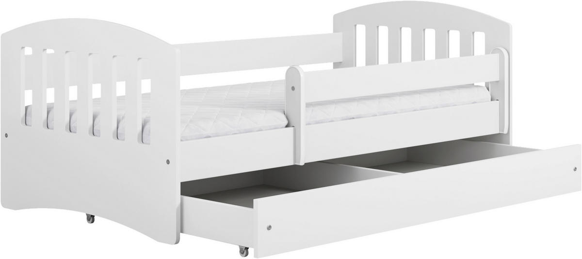 KINDER-/JUNIORBETT - Birkefarben/Weiß, MODERN, Holz/Holzwerkstoff (80/180cm) - MID.YOU
