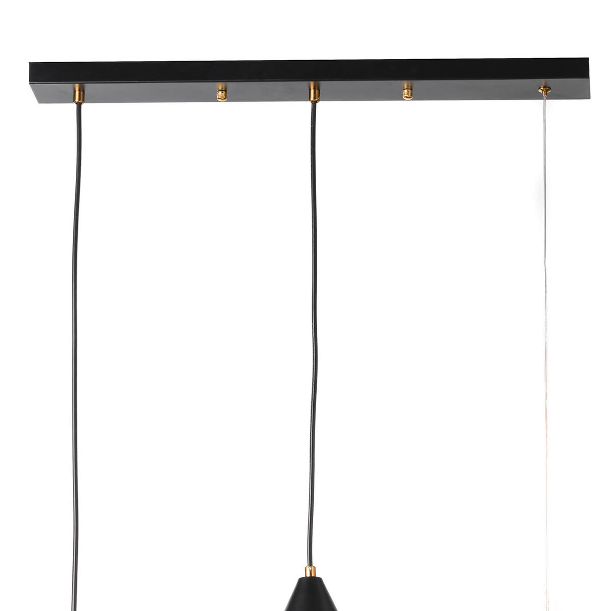LED-HÄNGELEUCHTE 90/15/120 cm   - Schwarz, Design, Metall (90/15/120cm)