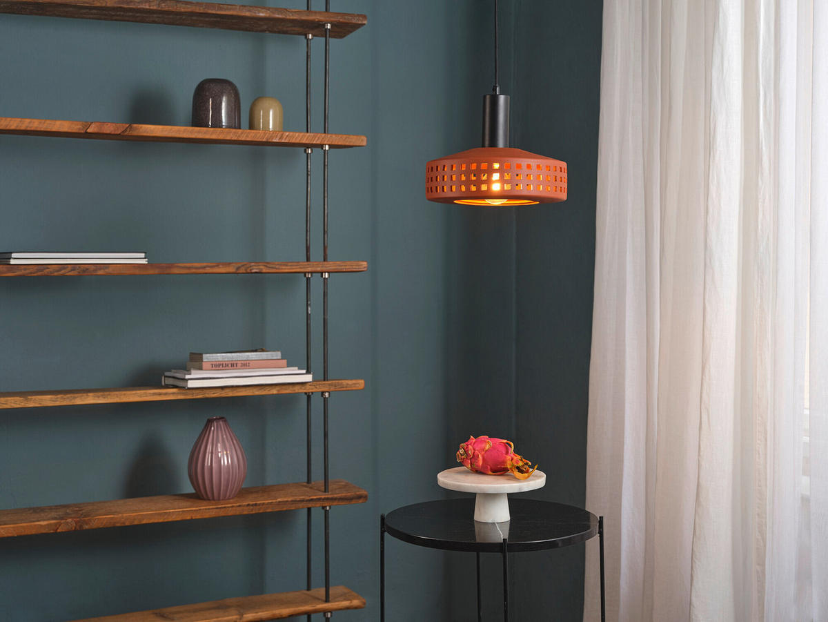 PENDELLEUCHTE 26/150 cm  - Braun, Design, Stein/Metall (26/150cm) - Ledvance